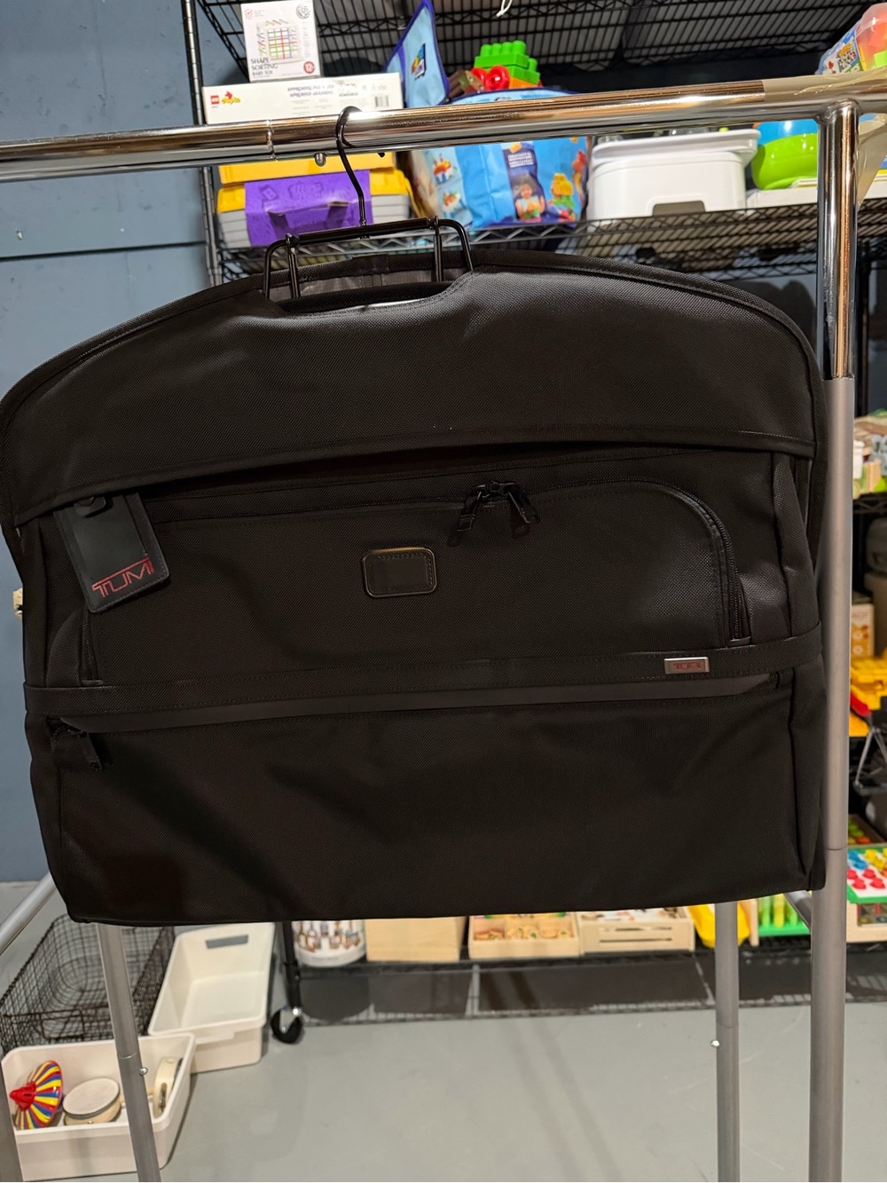 Tumi Alpha 3 Black Men's Garment Bag with Front Organizer